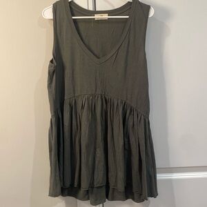 Peplum tank top